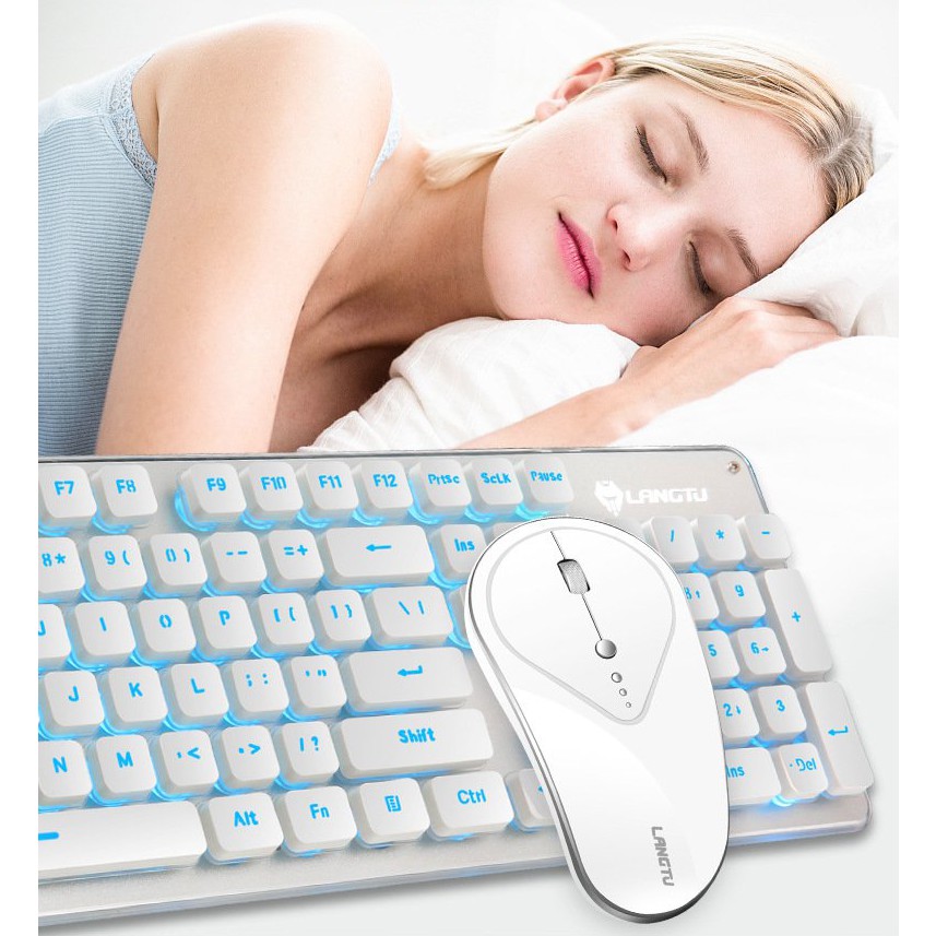 Bàn Phím Chuột Không Dây Huqu HQ-LT600 Kết Nối USB - Sử Dụng Pin Sạc Tiện Lợi