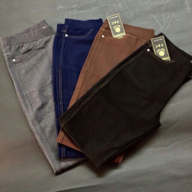 (TĂNG THÊM SIZE ĐẠI) Quần giả jean lưng thun tregging đẹp (Đọc kỹ thông tin sp ạ) | BigBuy360 - bigbuy360.vn