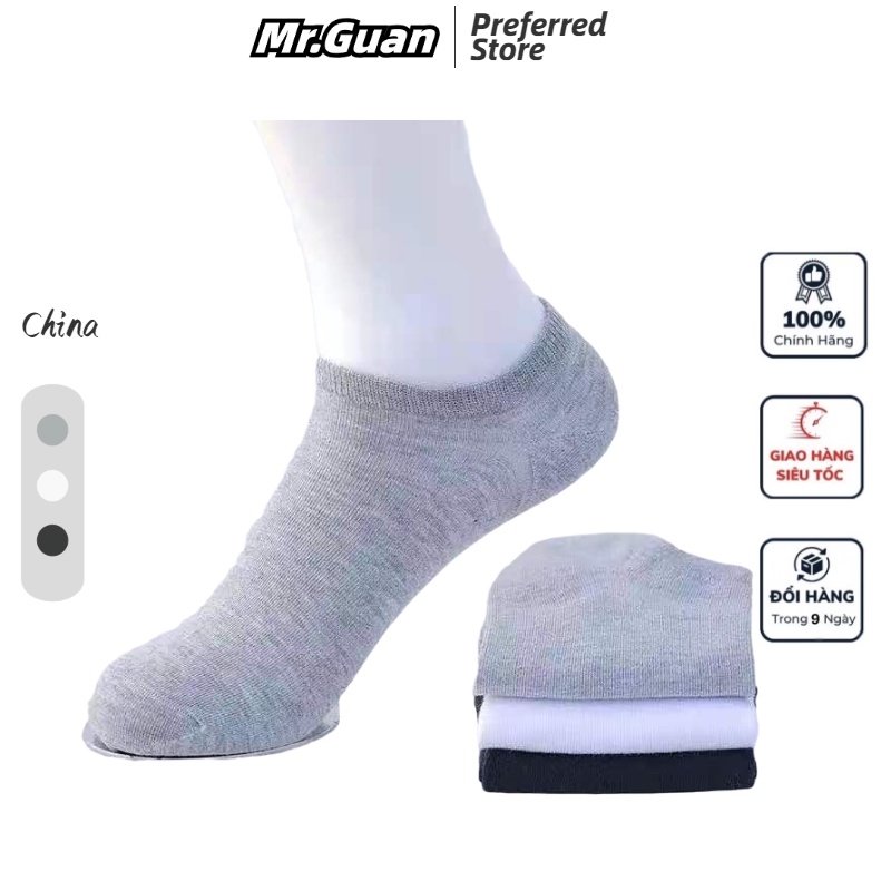 Vớ cổ thuyền nhiều màu tùy chọn đơn giản cho nam