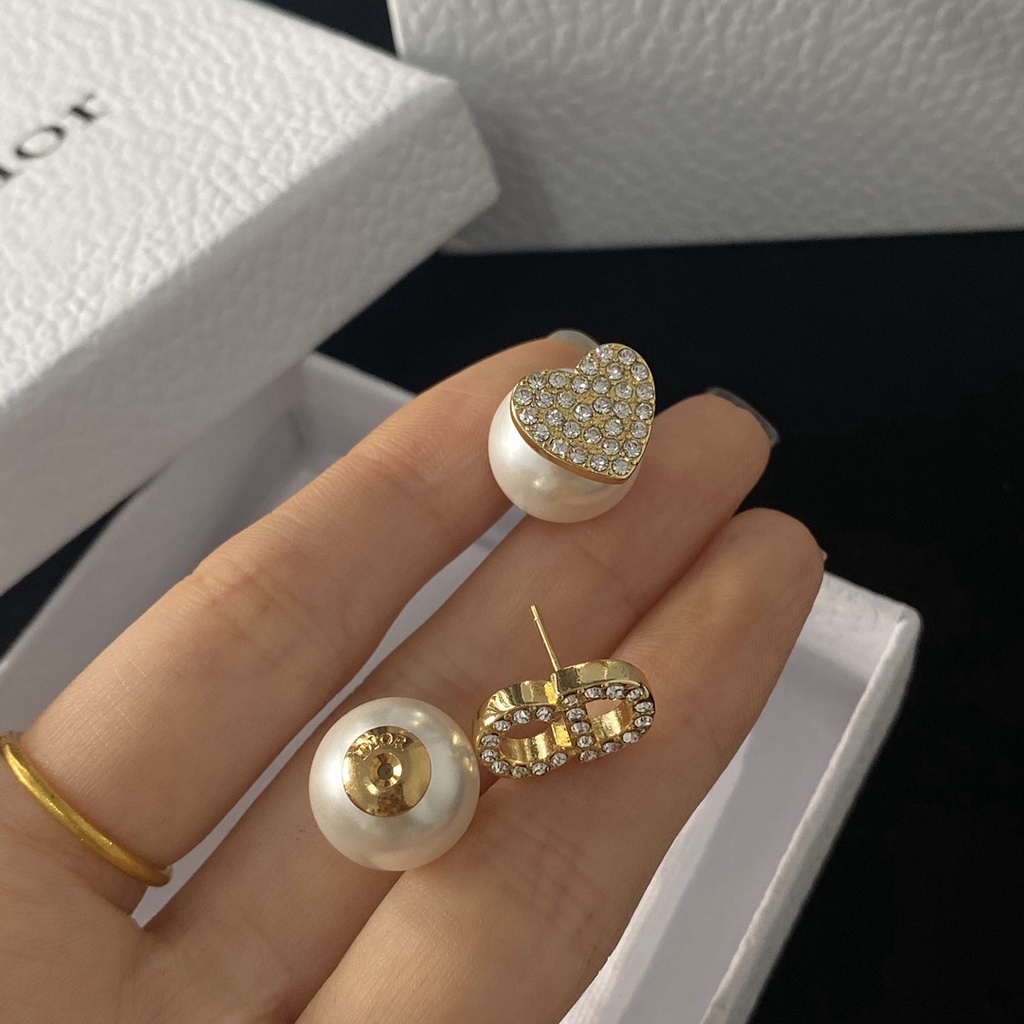 Bông tai xỏ lỗ Dor 2021 kim cương CD bằng đồng thau thời trang cho nữ