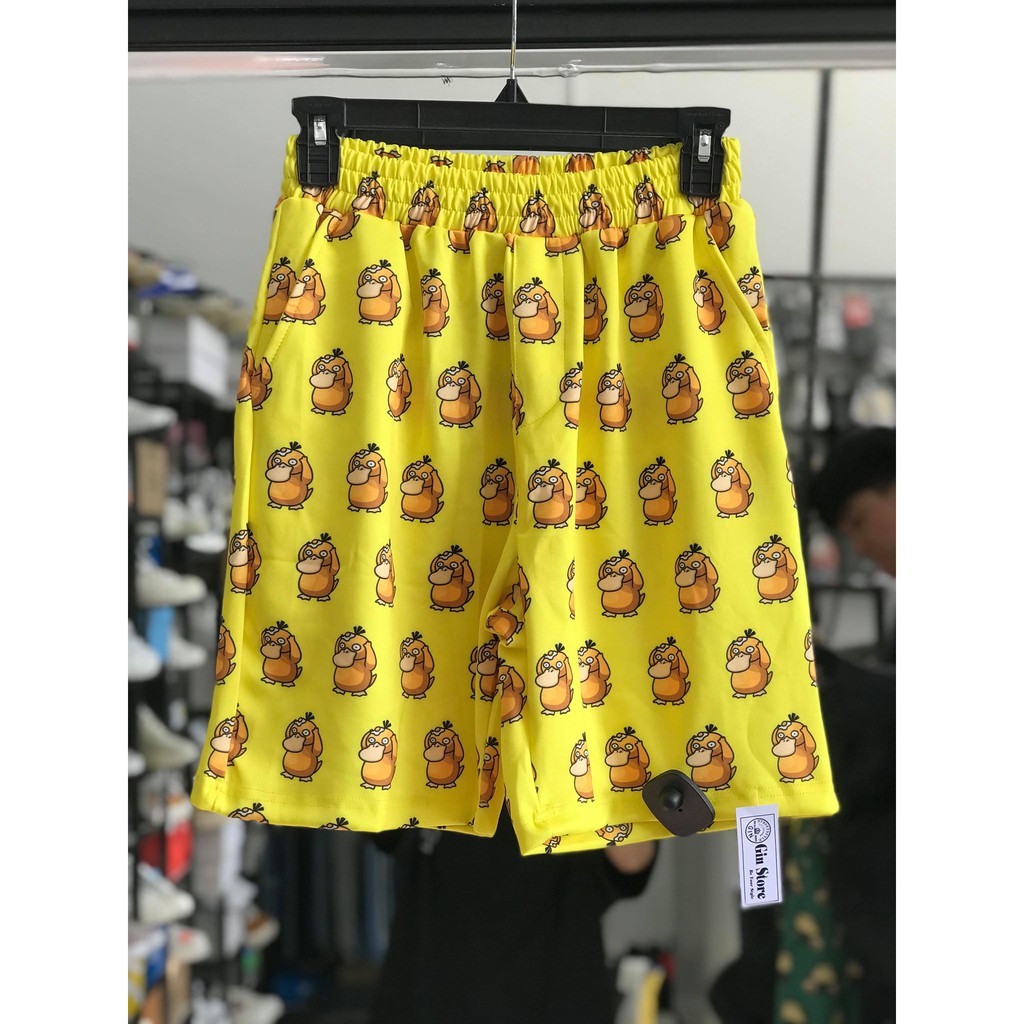 Quần short hoạt hình unisex - kèm ảnh thật (gin store)