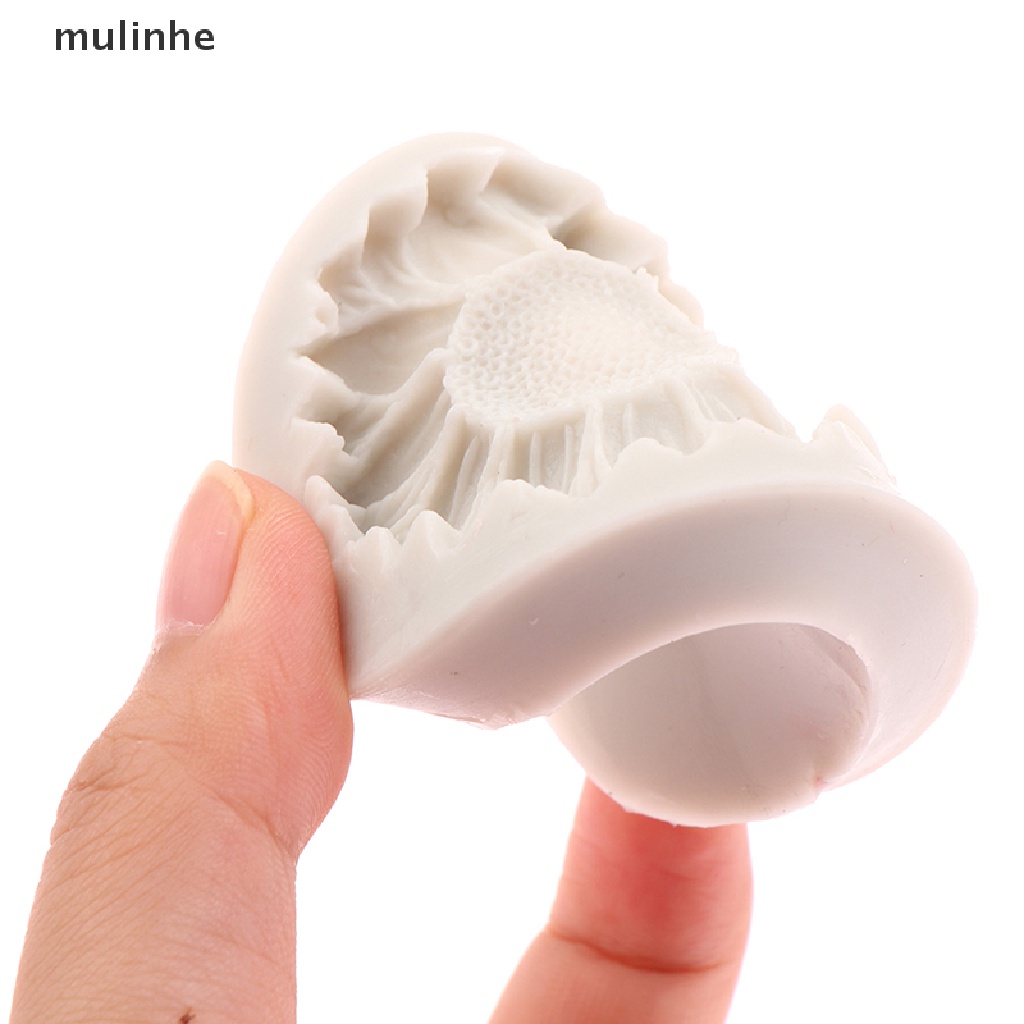 1 Khuôn Silicone Tạo Hình Hoa Hướng Dương Trang Trí Bánh