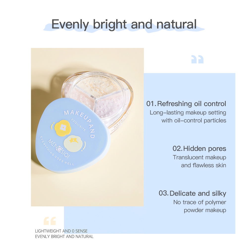 Phấn phủ dạng bột GECOMO kiềm dầu lâu trôi 3 màu tùy chọn | BigBuy360 - bigbuy360.vn