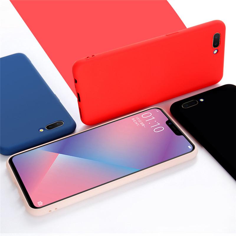 Ốp lưng TPU mềm nền nhám nhiều màu cho điện thoại OPPO A3S A5 A7 Reno F9 Pro A7X A59 A57 K1 R15X