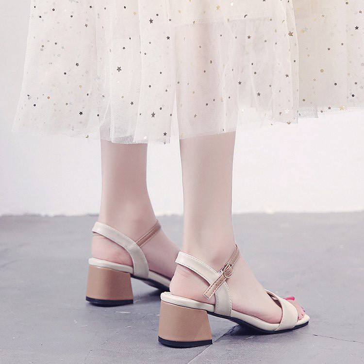 Giày sandal nữ Hàn Quốc 6p siêu hot - Giày tiểu thư xinh xắn, quai ngang chắc chắn,bền, đẹp, nhiều màu