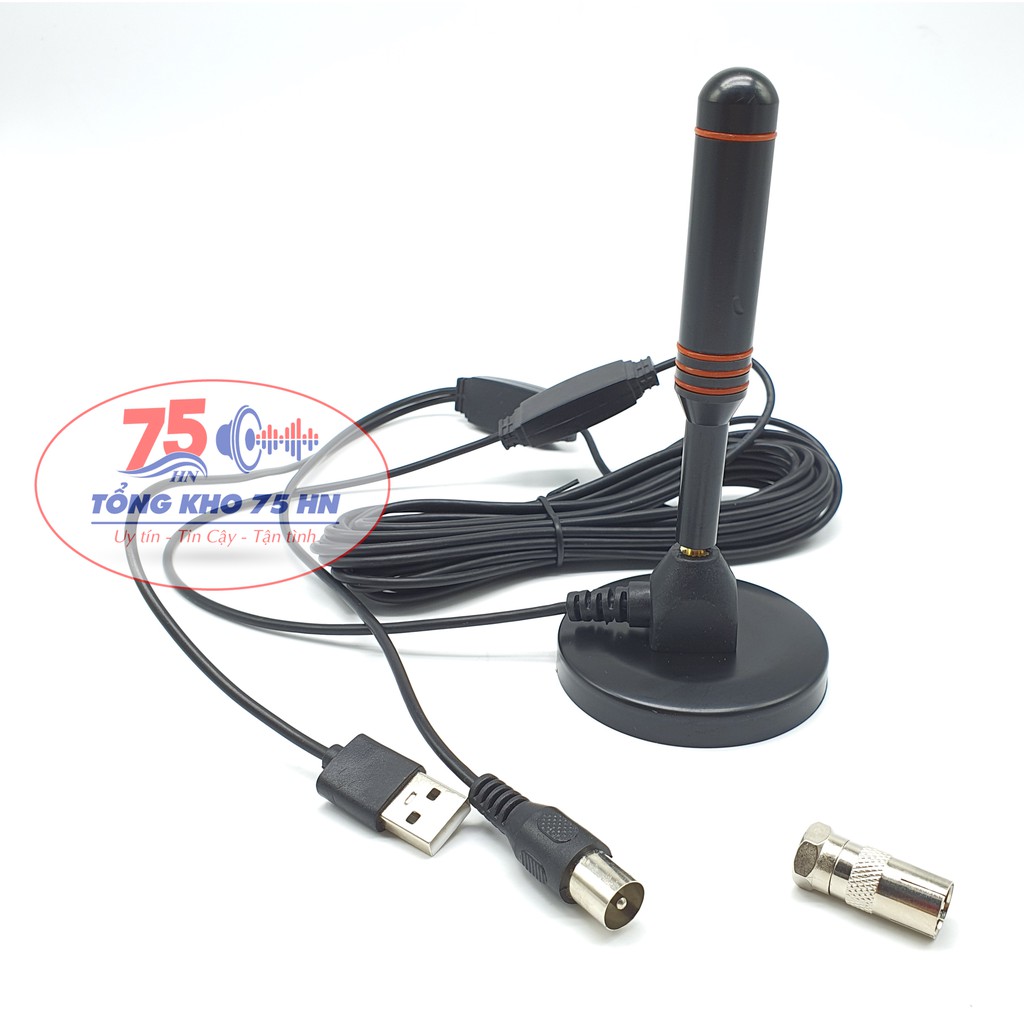 Ăng ten khuếch đại tín hiệu kỹ thuật số DVB-T2 có cổng USB cho HDTV