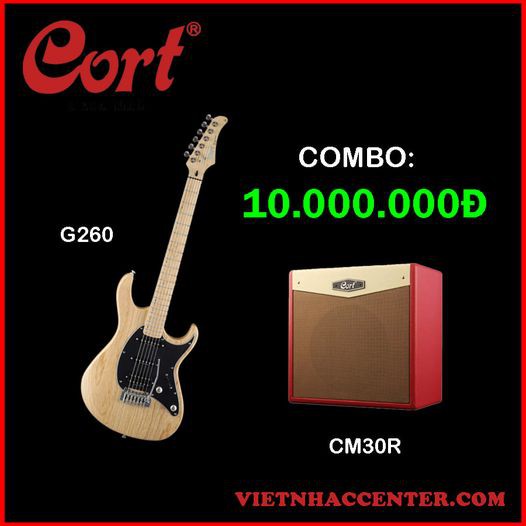 COMBO Guitar điện Cort G260 OPN +  Amply Guitar điện Cort CM30R (CHÍNH HÃNG)