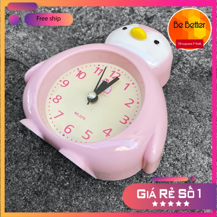 Đồng hồ báo thức để bàn hình chim cánh cụt ngộ nghĩnh rẻ nhất HCM | Shopee  Việt Nam