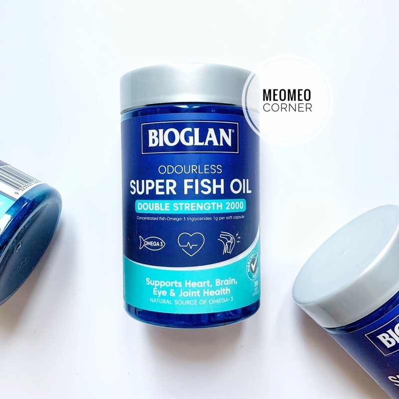  [Mẫu mới ]Dầu Cá Bioglan Fish Oil 2000 200v Úc