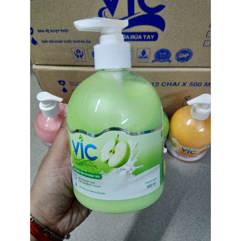 Nước rửa tay VIC 500ml⚡có 6 mùi hương thơm dễ chịu⚡chống vi khuẩn hiệu quả