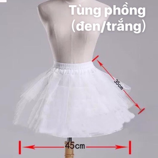 018 Tùng phồng lót váy Lolita