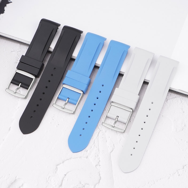 Dây Đeo Đồng Hồ Bằng Silicone 20mm Cho Omega Swatch 20mm