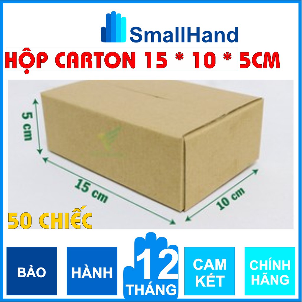 [ 50 chiếc ] Hộp carton KT: 15cm x 10cm x 5cm
