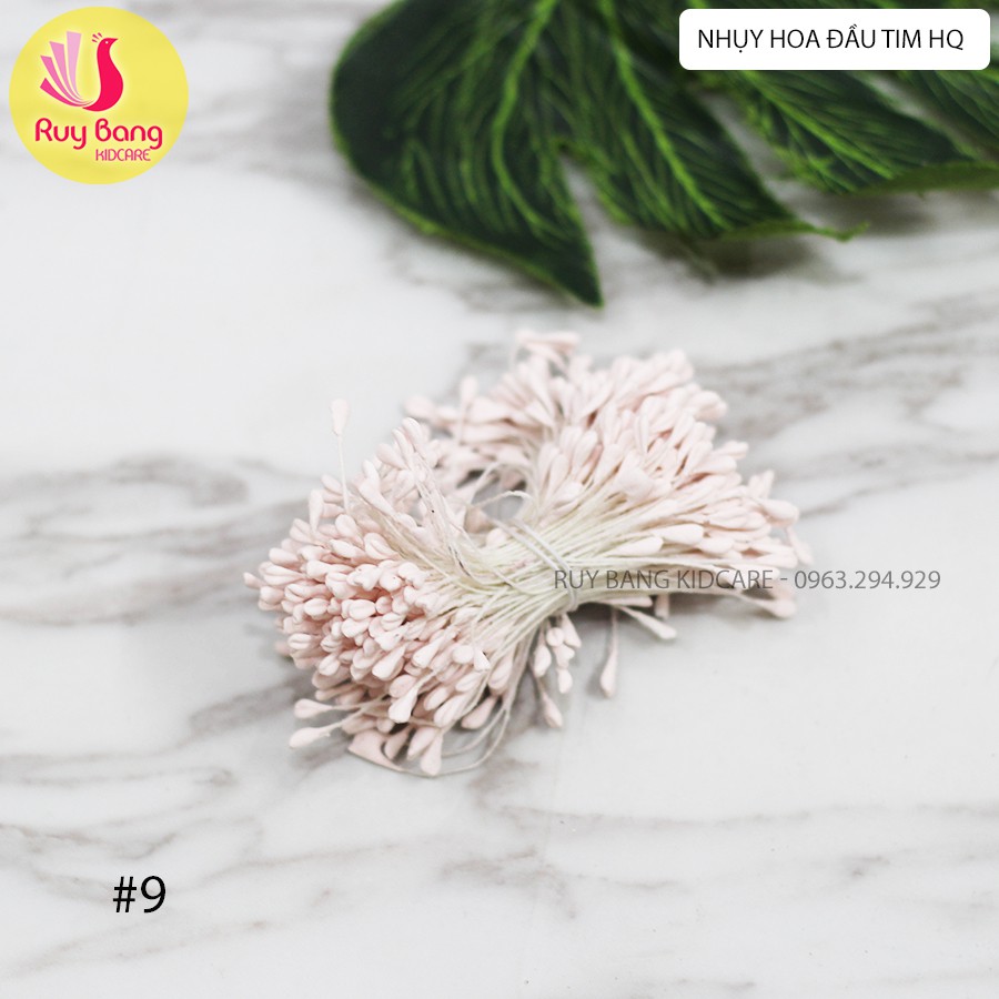 Nhụy hoa đầu tim HQ nguyên liệu làm hoa cài áo