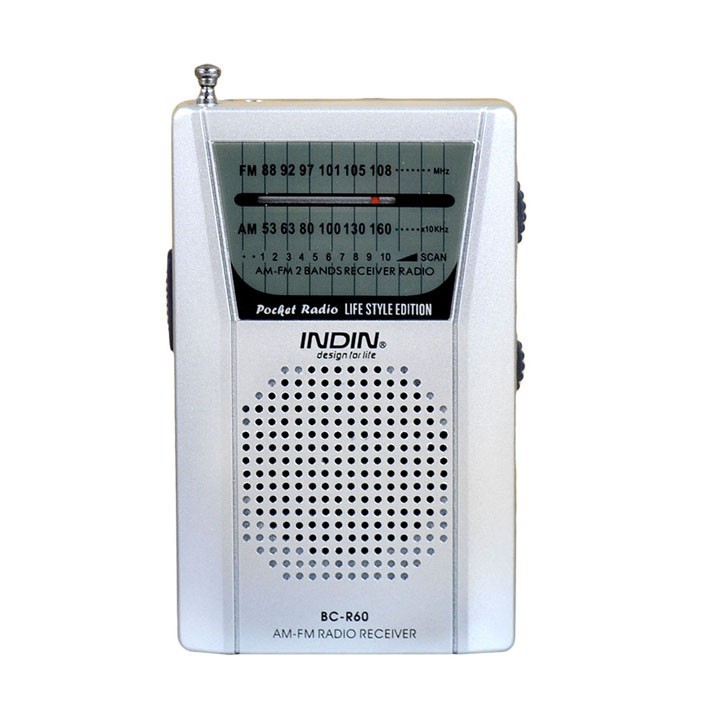 Đài radio mini INDIN BC-R60/R21 thu FM AM