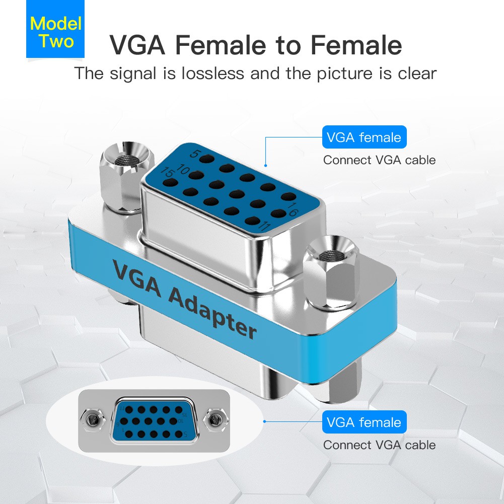 Đầu nối VGA VENTION chuyển đổi cổng cắm sang cổng cắm HD15 | BigBuy360 - bigbuy360.vn