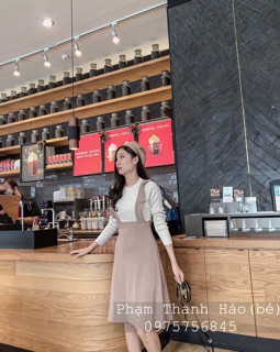 (Ảnh thật) Váy yếm len
