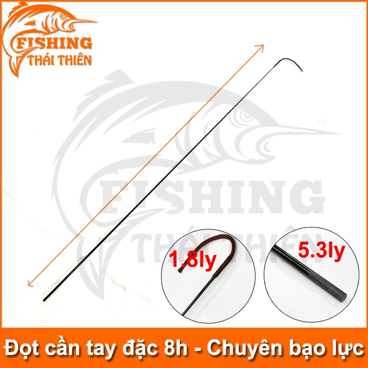 Đọt cần câu tay đặc 8H đọt cần Haiyan Ninja siêu bạo lực