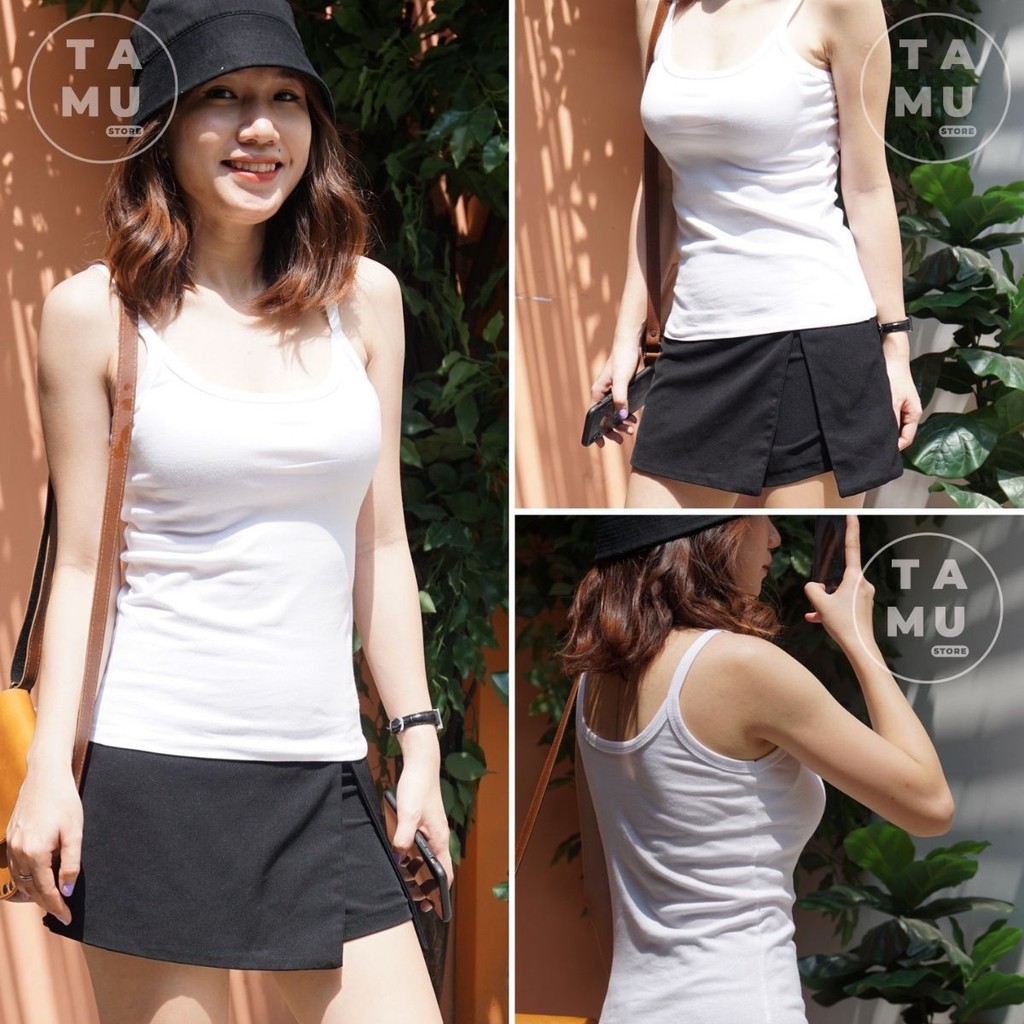 Áo 2 dây nữ kiểu dáng áo ôm body - HD01 | BigBuy360 - bigbuy360.vn