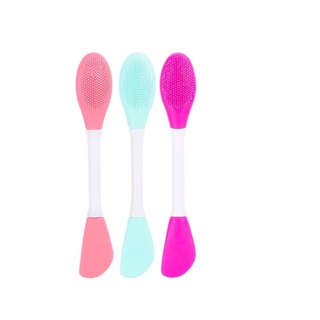 Cọ Silicon 2 Đầu Rửa Mặt & Đắp Mặt Nạ