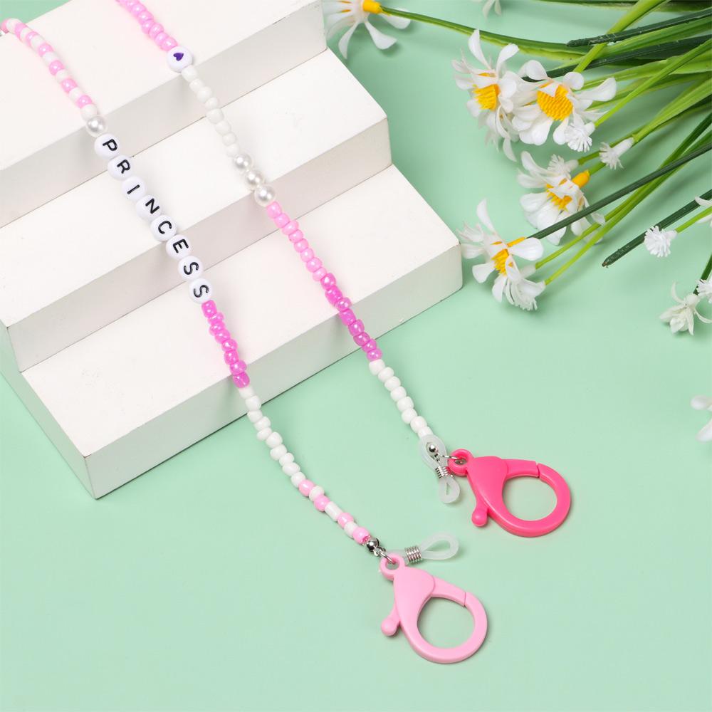 Chuỗi Hạt Bằng Acrylic In Chữ Gắn Giá Đỡ Dành Cho Trẻ Em