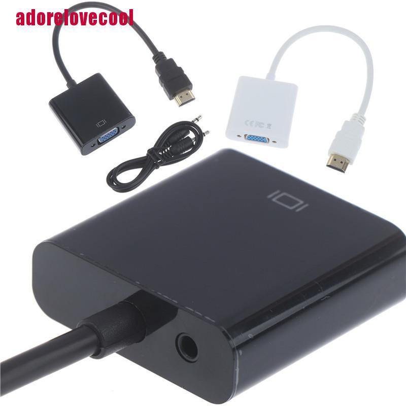 Đầu Chuyển Đổi Từ Cổng Hdmi Sang Vga + Jack Âm Thanh 3.5mm Full Hd 1080p | BigBuy360 - bigbuy360.vn