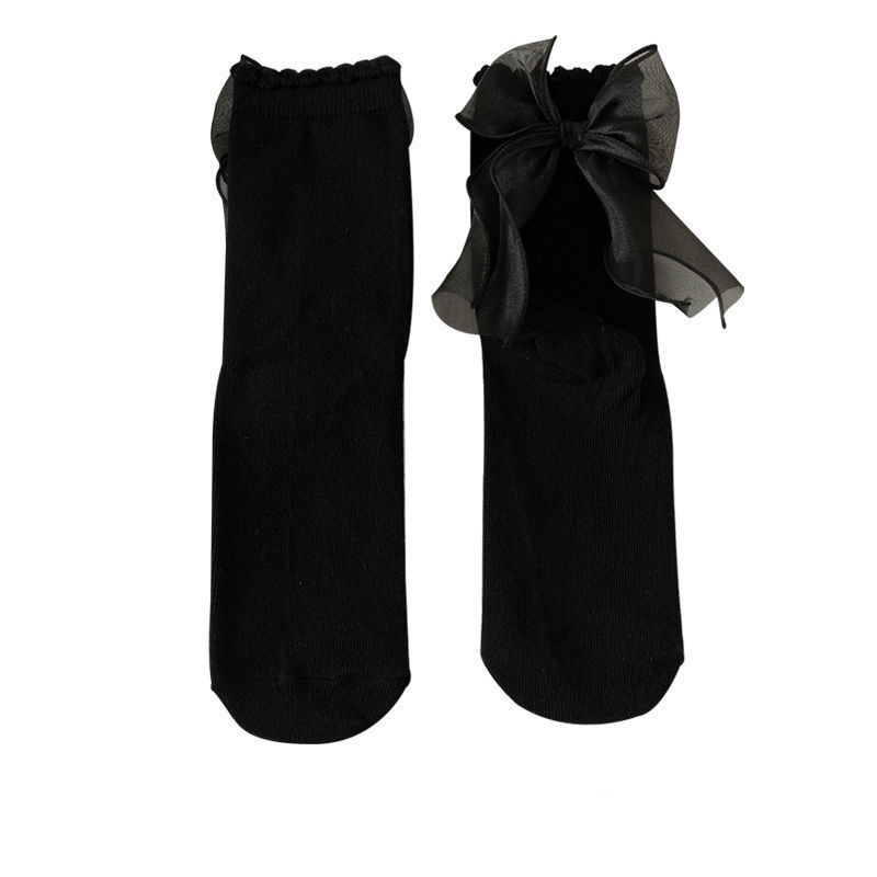 Vớ Công Chúa Phối Ren Đính Nơ Kiểu Lolita Dễ Thương Cho Bé Gái