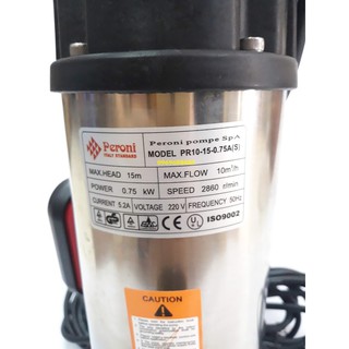 Bơm chìm nước thải Peroni PR10-15-0.75A(S) - 750W