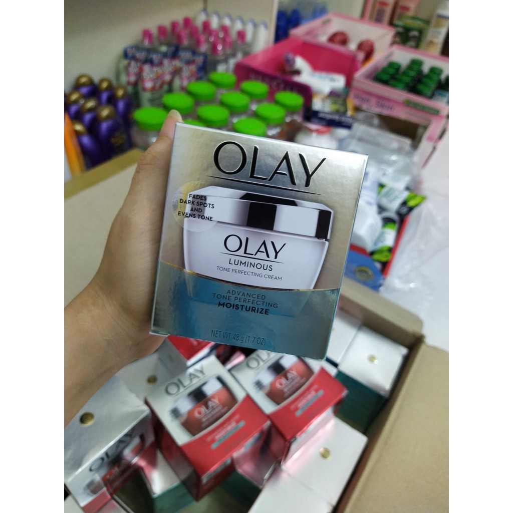 Kem olay trắng sáng xóa nám và tàn nhang Olay Luminous Tone Perfecting cream 48g