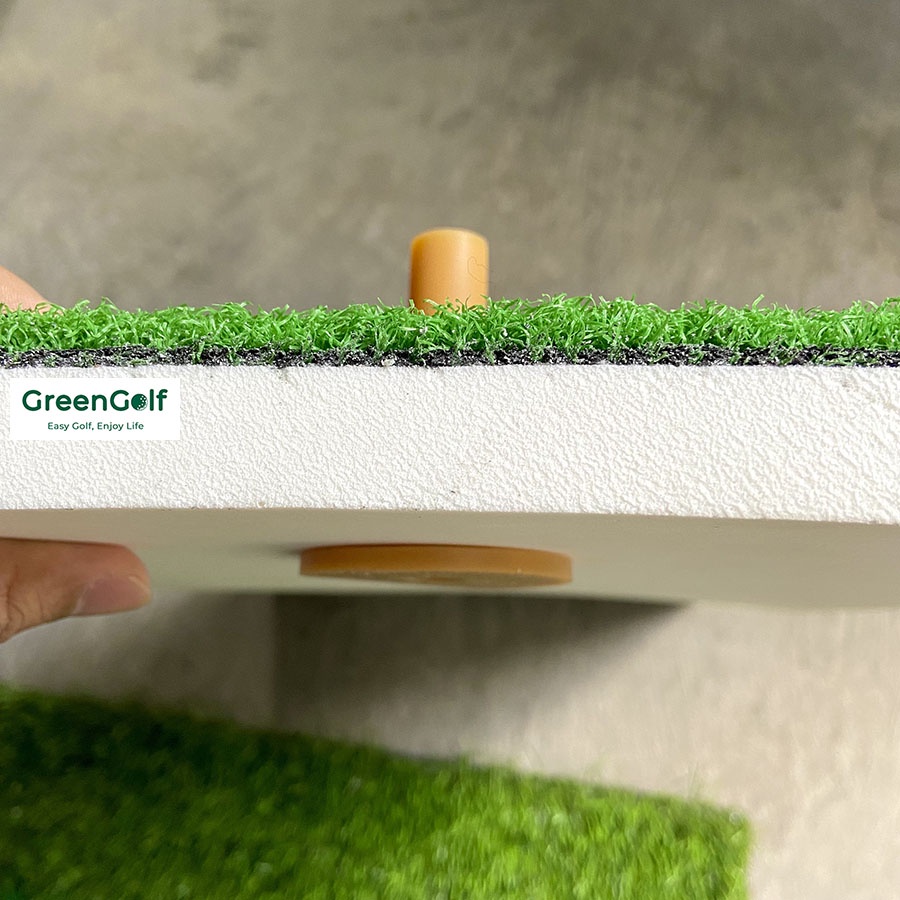 Thảm Tập Kỹ Thuật Swing Golf -  SwingChip/ Kèm 1 Tee Cao Su/ Kích Thước 30x60cm Nhỏ Nhẹ, Tiện Dụng