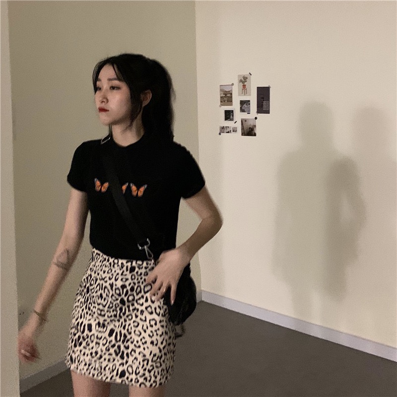 MS6647 Áo thun nữ cổ tròn cotton butterfly