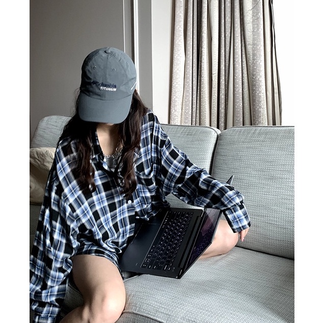 DUNEA Áo Sơ Mi Tay Dài Dáng Rộng Phong Cách Retro Hàn Quốc Cho Nữ