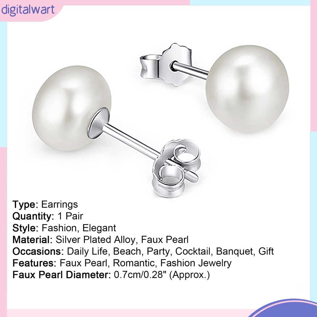 Khuyên tai ngọc trai giả thời trang thanh lịch dành cho nữ