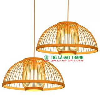Đèn chùm mây tre trang trí