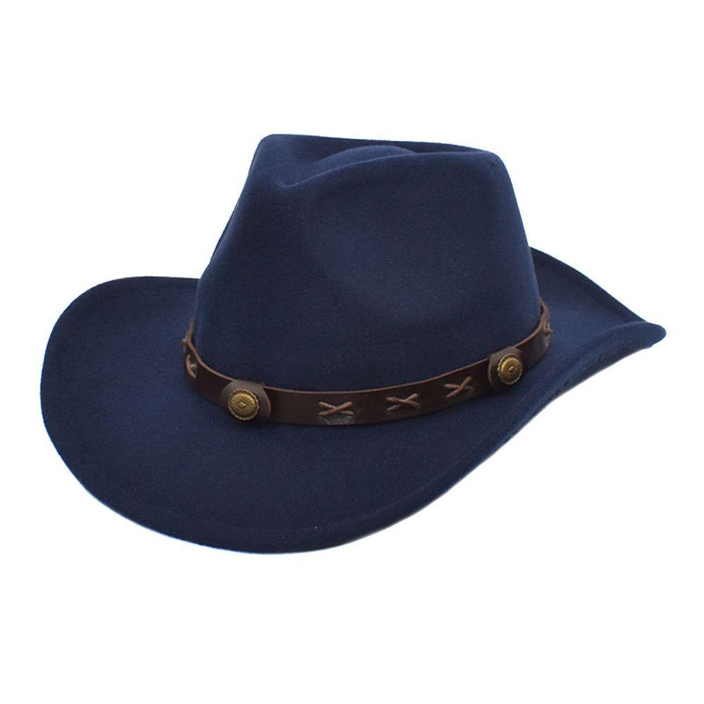 Mũ Cao Bồi Fedora Rộng Vành Phong Cách Vintage