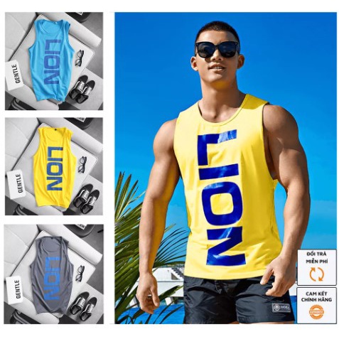 Áo ba lỗ nam chuẩn gym nữ in hình  áo tanktop nam vải cotton cao cấp thoáng mát