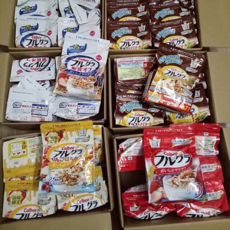 (Date 7/22) NGŨ CỐC CALBEE NHẬT BẢN ĐỦ MÀU DATE MỚI