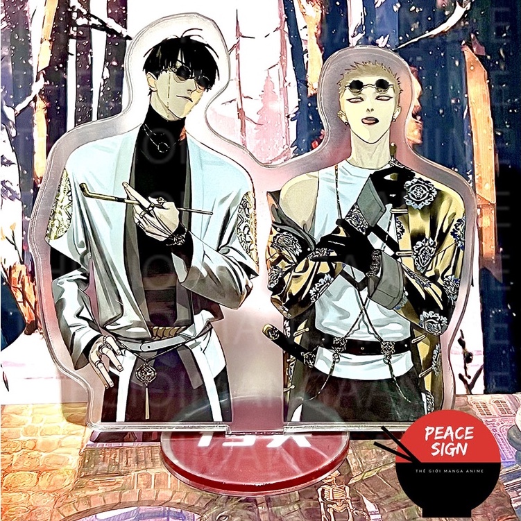Mô hình nhân vật mica standee 19 days OLD XIAN in hình anime chibi trang trí trưng bày