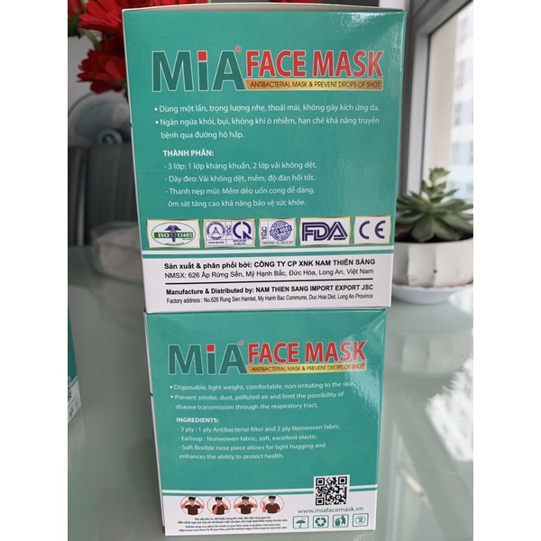 KHẨU TRANG Y TẾ kháng khuẩn 3 Lớp Quai to mềm không đau tai Hộp 50 cái | BigBuy360 - bigbuy360.vn