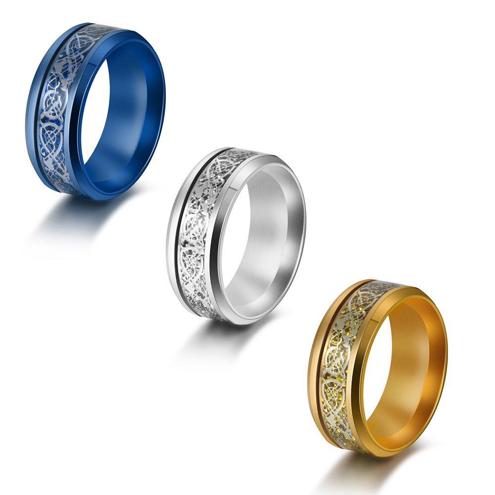 Nhẫn Hoa Hồng Titan 8mm Cho Nam
