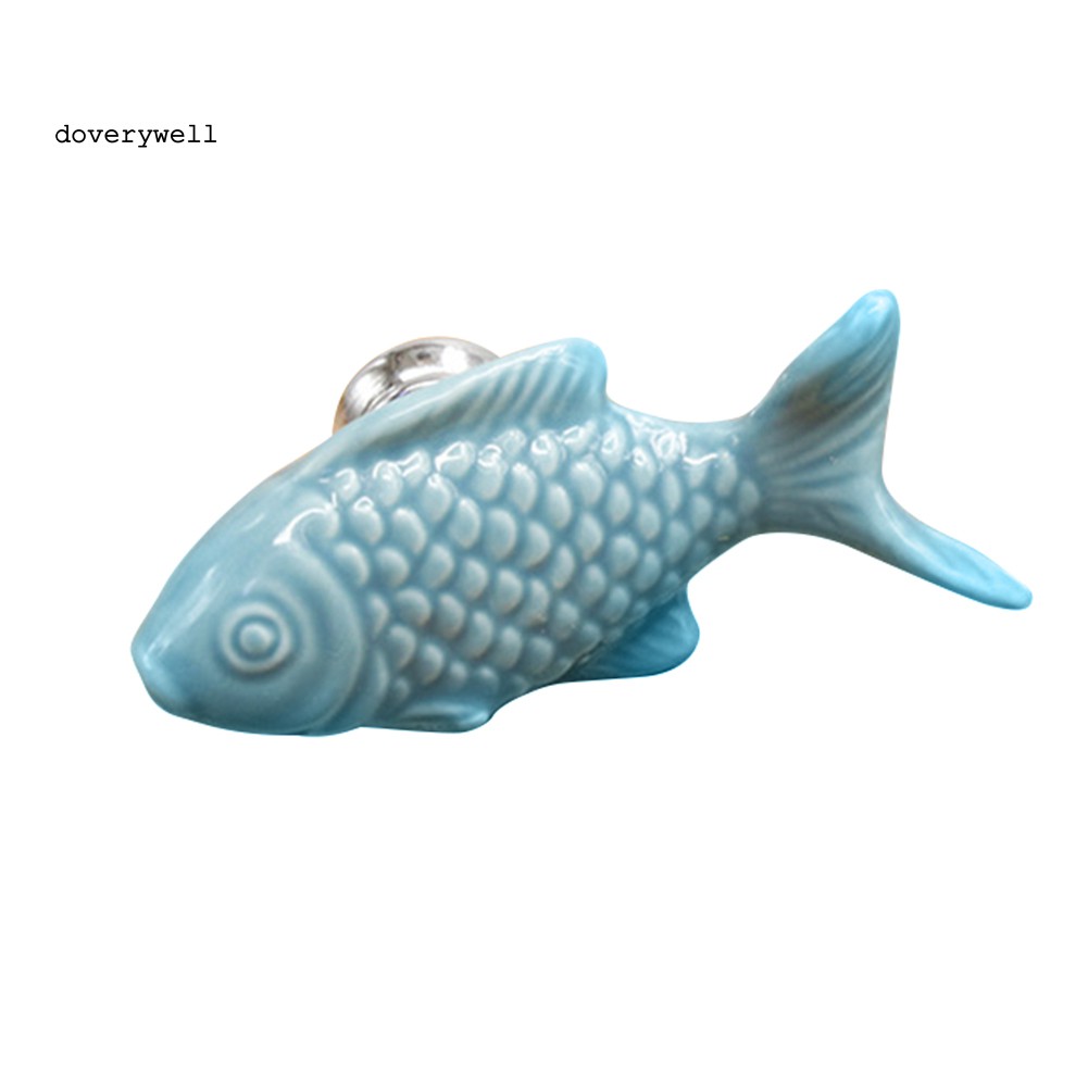 Tay Nắm Cửa Tủ Hình Cá Bằng Gốm