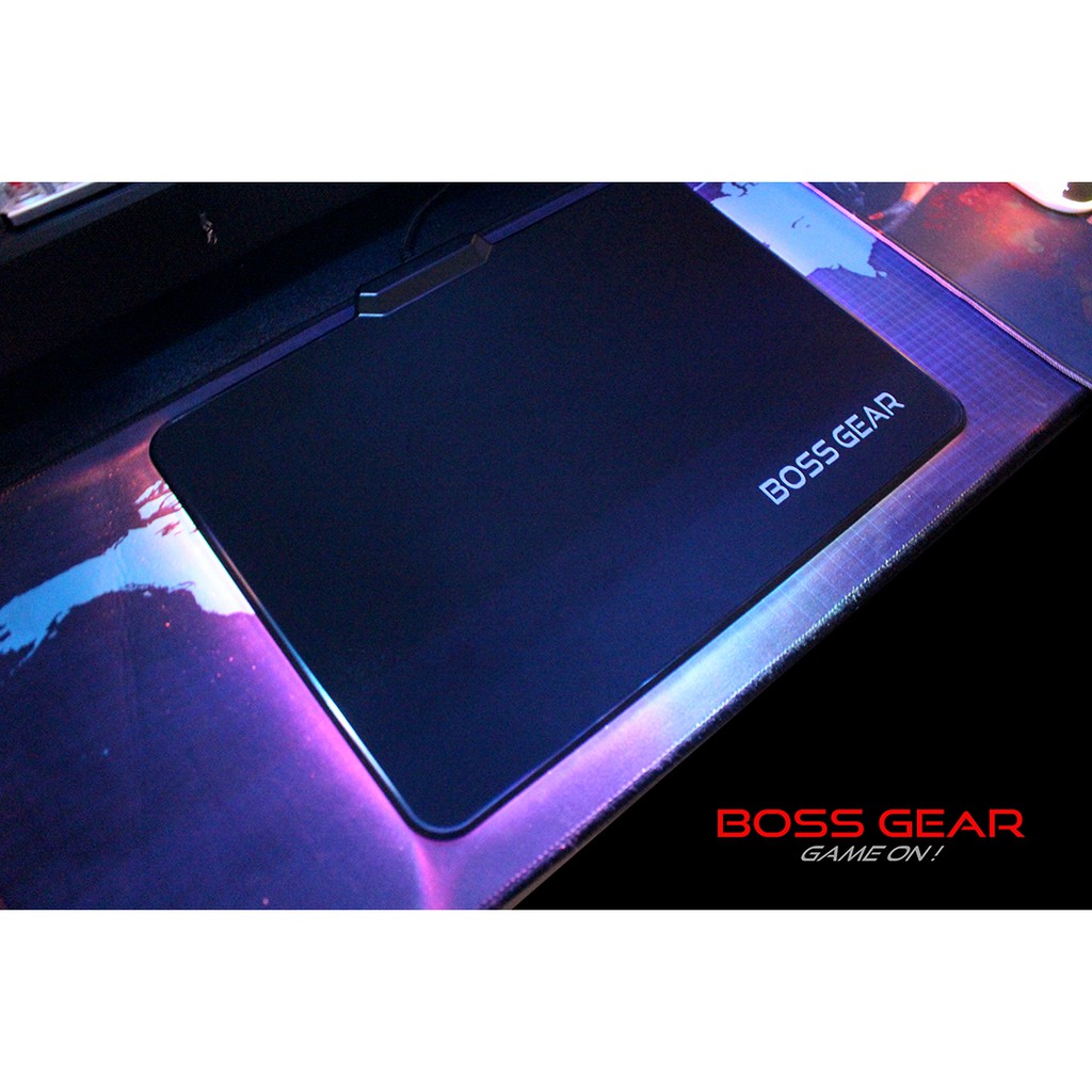 [Mã SKAMSALE03 giảm 10% đơn 200k] Lót Chuột LED BOSSGEAR MOUSEPAD LED V2 ( LED RGB + Phần Mềm Điều Khiển)