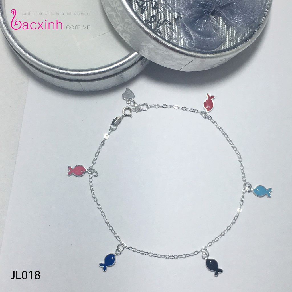 Lắc chân bạc Ý 925 Bạc Xinh Huệ Ngân Con Cá JL018 | BigBuy360 - bigbuy360.vn