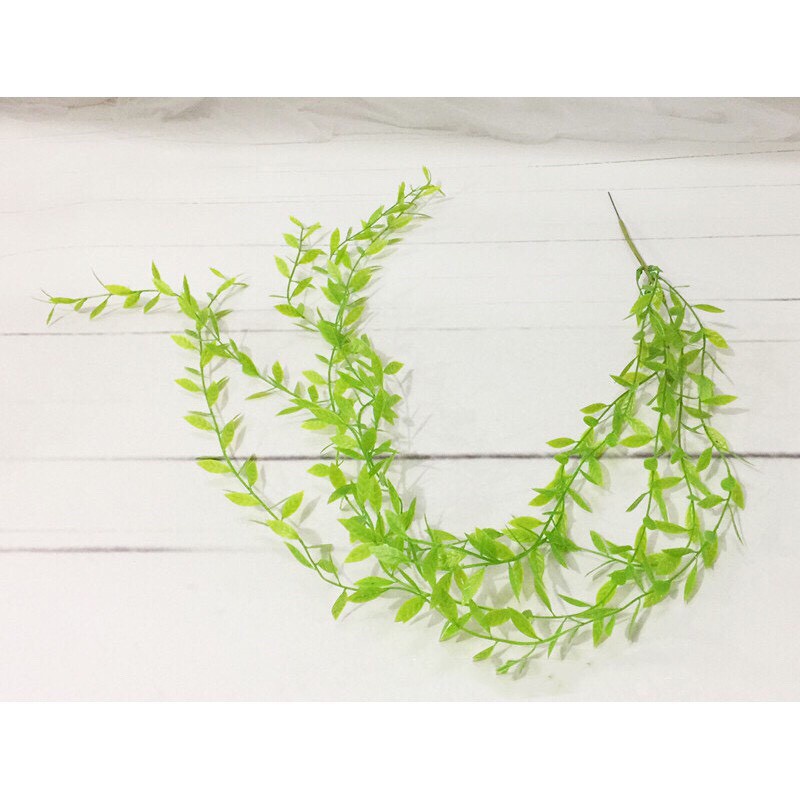 Dây lá giả - dây cúc tần giả (1m) cao cấp decor, trang trí nhà cửa, cửa tiệm, ban công...