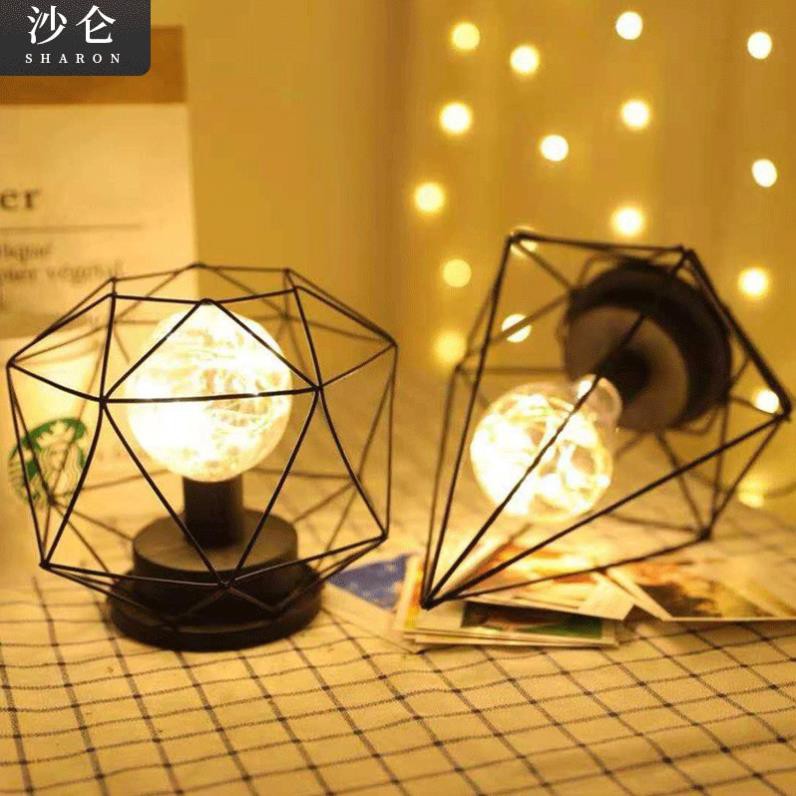 [LHSP15] Đèn led trang trí Happyhome🌎🌵 [SIÊU ĐẸP] 🌈🍀 đèn led trang trí để bàn, để đầu giường phong cách bắc âu