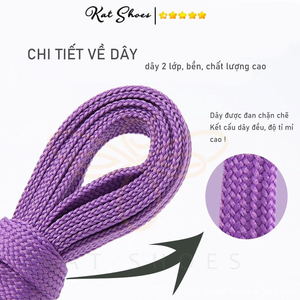 [KatShoes] Dây Giày Sneaker Cho Giày Jordan Low Mid High, AF1, Dây Giày Dẹt 140, 160cm [Hàng Trung Chuẩn]