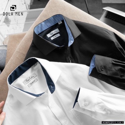 Áo sơ mi Nam Tay Dài Pierre Cardin An Phước Có Túi công sở - 6 màu