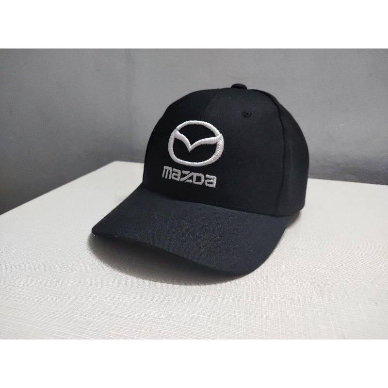 Mũ Lưỡi Trai Đen,Nón Lưỡi Trai Trắng ,Mũ  Kết Nam Nữ Đẹp, Thêu Logo Mazda Kiểu Dáng Thể Thao