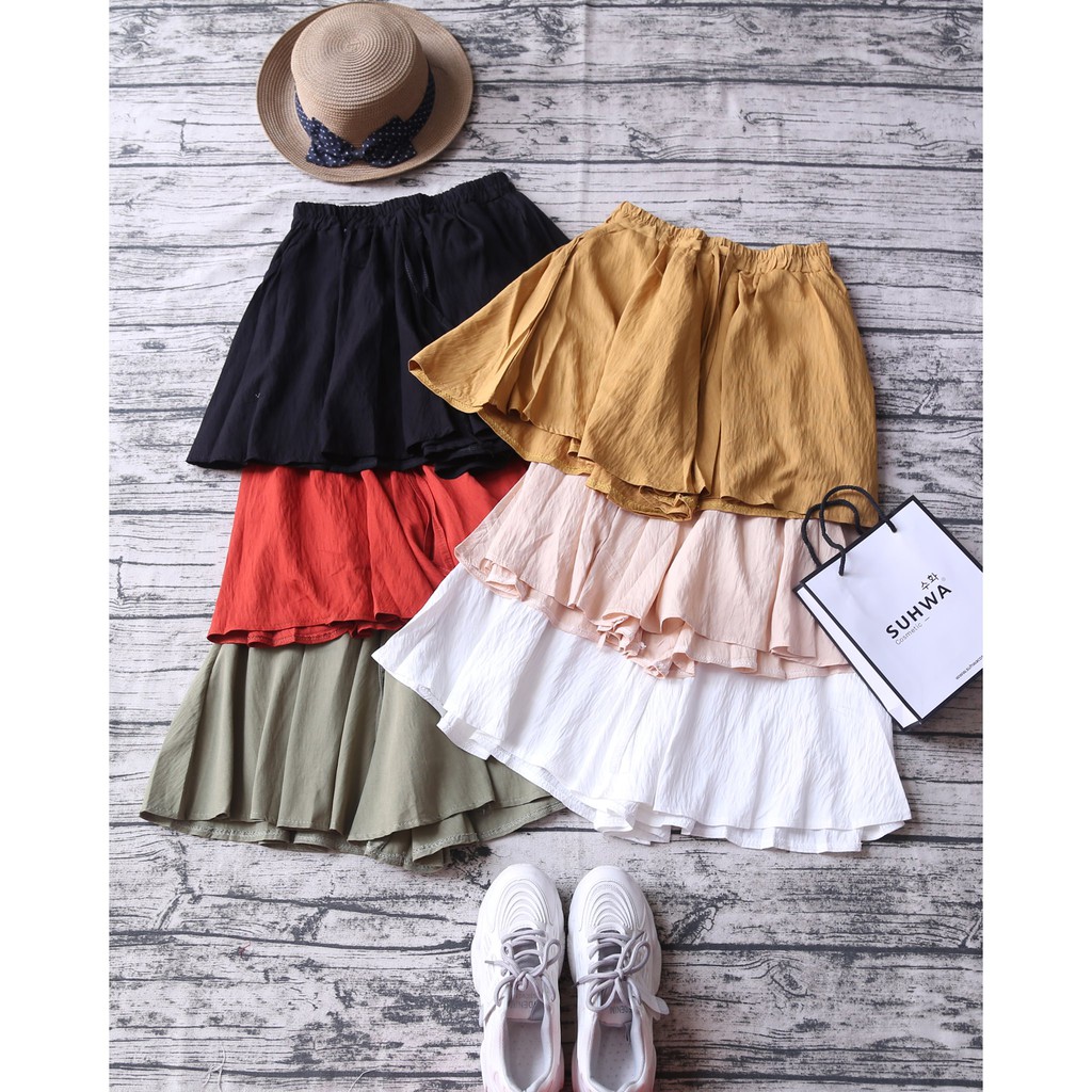 QUẦN GIẢ VÁY DÁNG XÒE CẠP CHUN | BigBuy360 - bigbuy360.vn