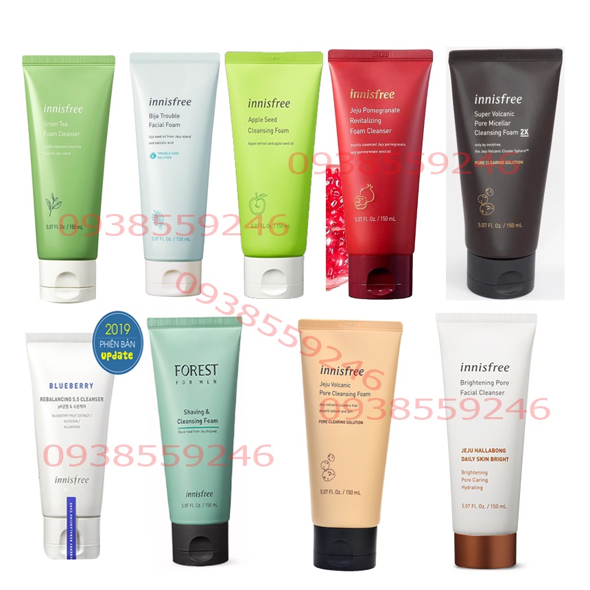 (FullTemCty)Sữa Rửa Mặt Innisfree 150g